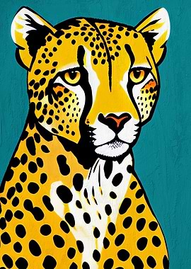 Aries Cheetah Poster