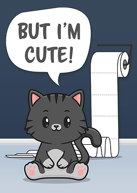 Funny Messy Cat Bathroom