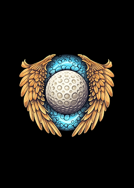 Golf Ball with Wings