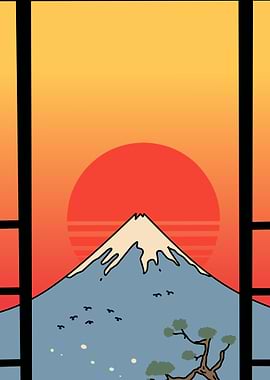 japan beautiful mount