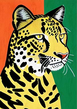Leo Cheetah Poster