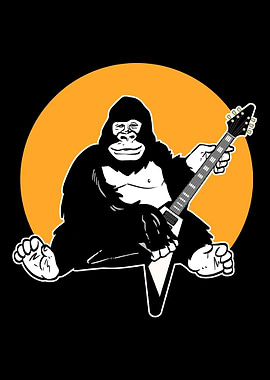 Gorilla Playing Guitar Pun