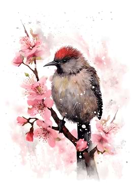 Kiwi bird Watercolor