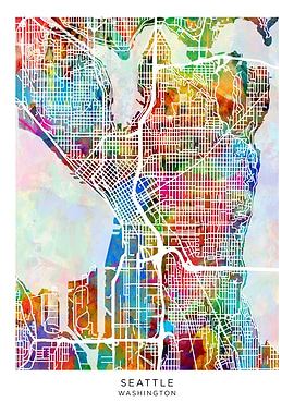 Seattle Washington Map