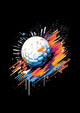 Golf Ball Graffiti Golfing