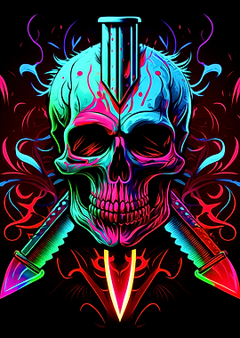 Skull and Knife