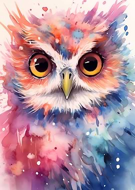 Owl Watercolors