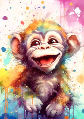 Funny little chimpanzee