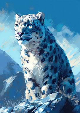 Snow Leopard Serenity