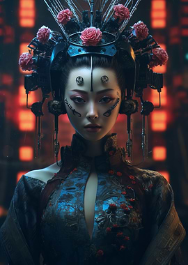 Cyberpunk geisha