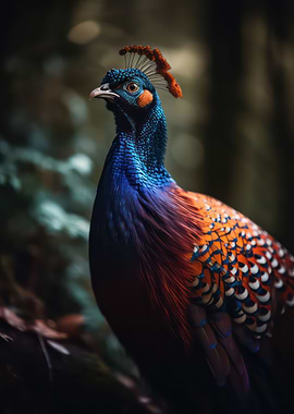 Dazzling pheasant