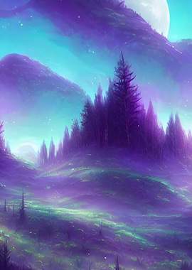 Purple Landscape