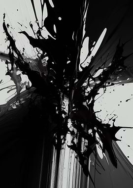 Grunge painting splatter