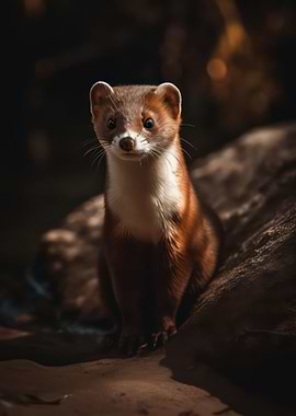 Curious weasel