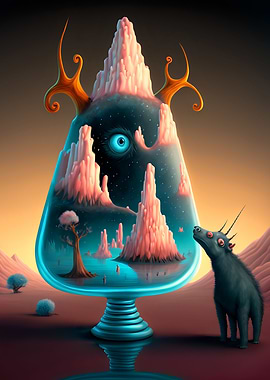 Strange creature in strang