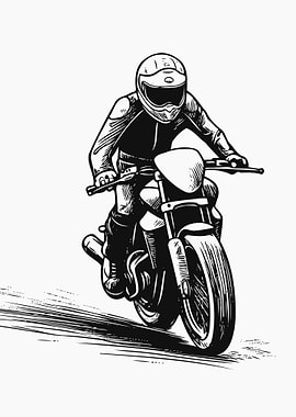 Sketch of motorcross