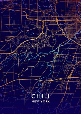 Chili New York Map