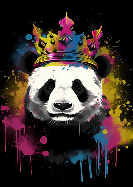 Panda With Crown
