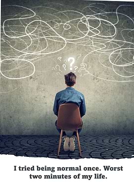 I tried being normal