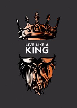 Live Like King Wall Art