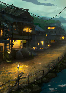 Evening Walk by the Sea