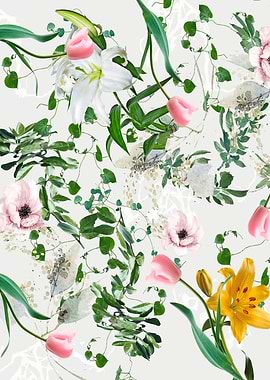 Abstract floral background