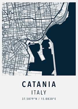 catania simple map