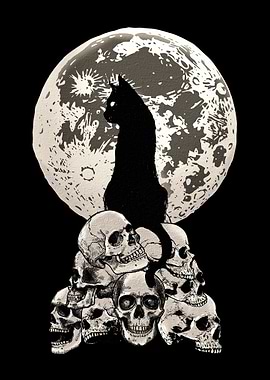 Whimsigoth Halloween Cat