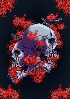 Death Lily Skull