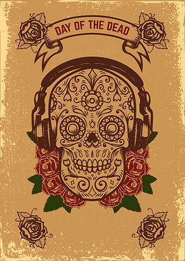 Mexican sugar skull