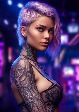 Blonde Cyberpunk Girl