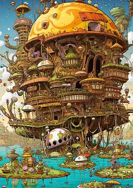 Steampunk city