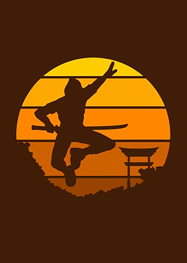 Samurai Japan Silhouette 3