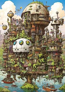 Steampunk city