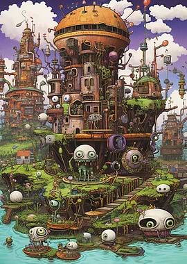 Steampunk city