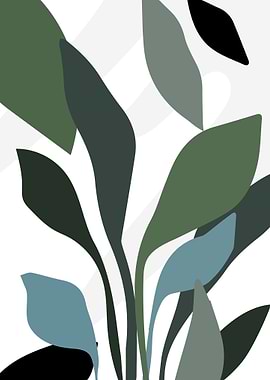 summer leaf abstract