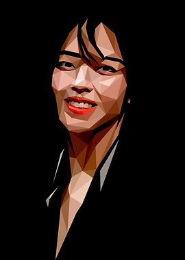 Jeongyeon in Lowpoly Art