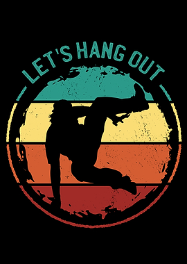 Parkour retro sunset quote