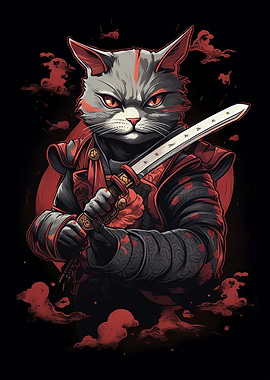 Samurai Cat Japanese