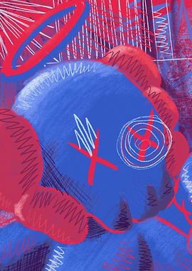 Unique abstract color kaws