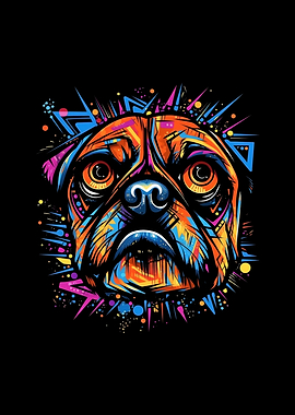 Pug Head Face Pug Owner