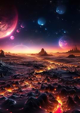 Colorful Cosmic Landscape