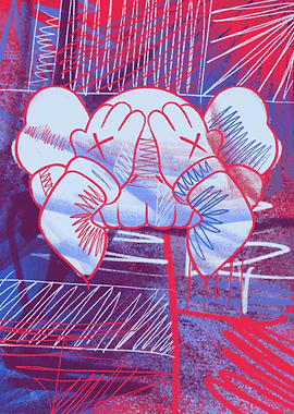 Unique abstract color kaws