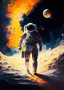 Fantastic space astronaut