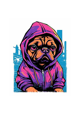 Pug Graffiti Pug Owner Pug