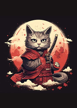 Samurai Cat Japanese