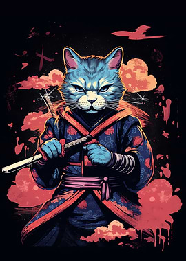Samurai Cat Japanese
