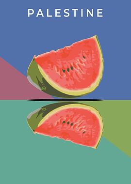 Watermelon Palestine Art