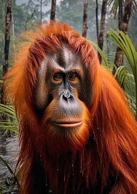 portrait orang utan