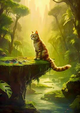 Cat in the nature